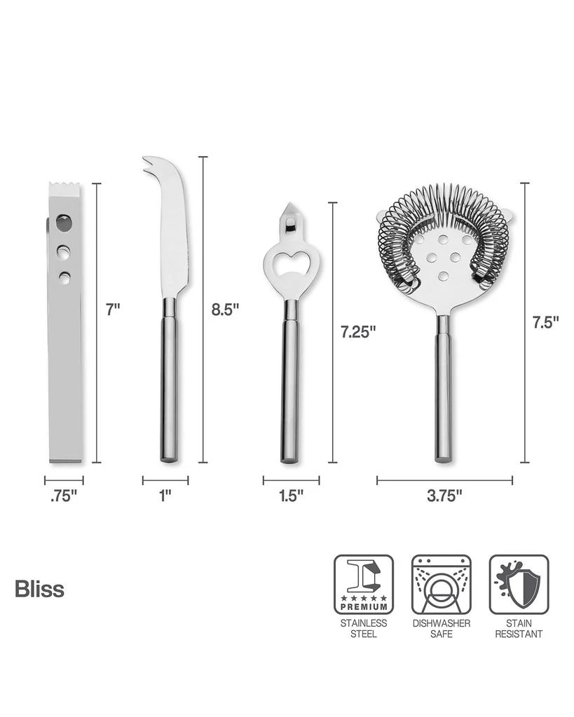 商品Mikasa|8-Piece Bliss Bar Tool Set,价格¥1009,第4张图片详细描述