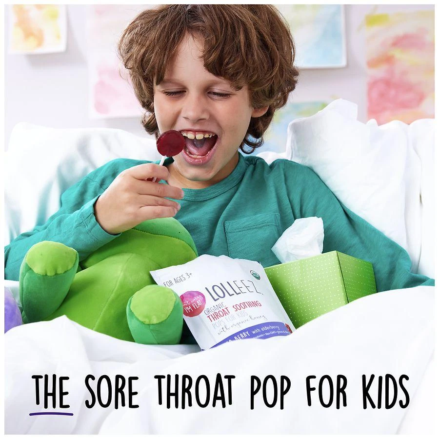 商品LOLLEEZ|Organic Throat Soothing Pops For Kids,价格¥71,第3张图片详细描述