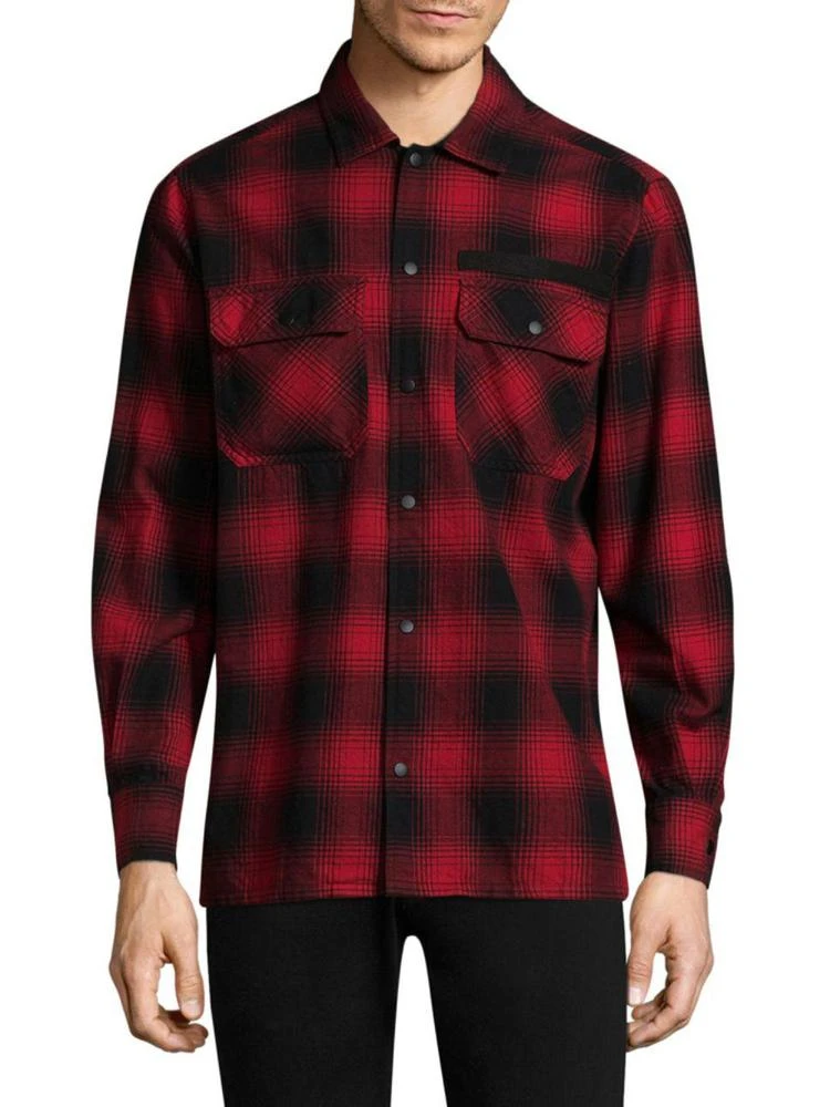 商品Ovadia & Sons|Plaid Cotton Casual Button-Down Shirt,价格¥596,第1张图片