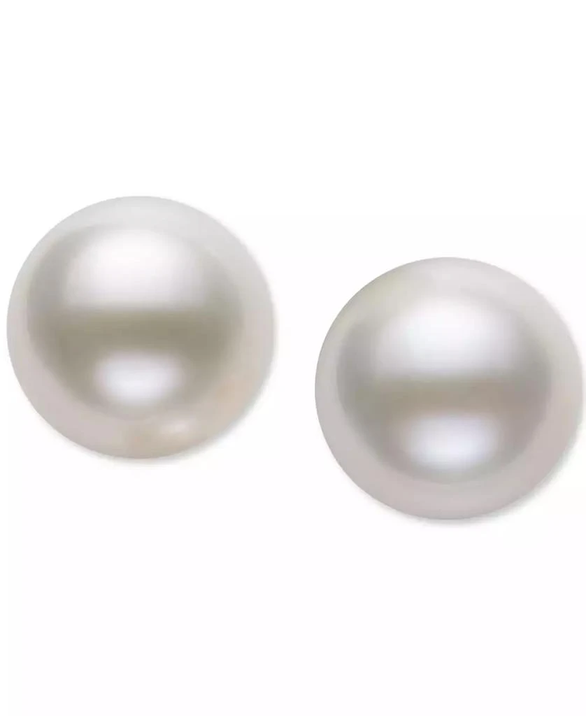 商品Belle de Mer|Cultured Freshwater Pearl Stud 14k Yellow Gold Earrings (8mm),价格¥752,第3张图片详细描述