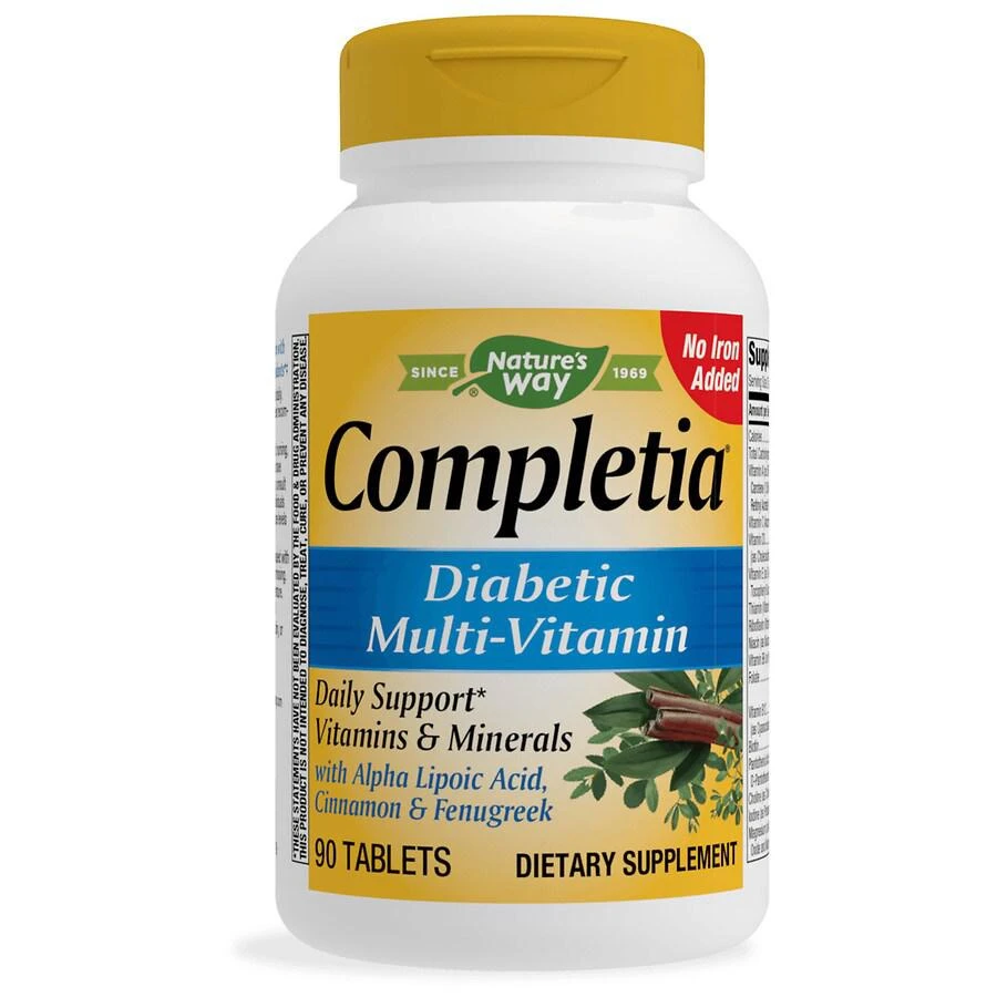 商品Nature's Way|Completia Diabetic Multivitamin, Iron Free Tablets,价格¥250,第1张图片