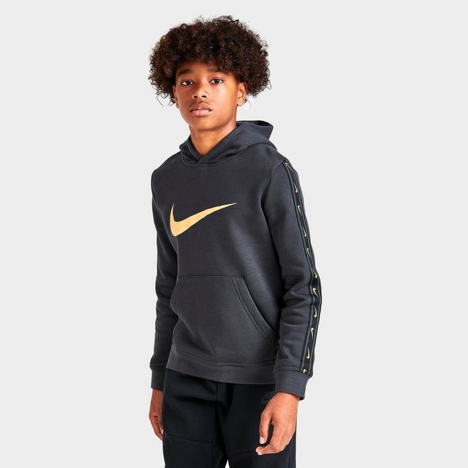 Boys' Nike Sportswear Repeat Taped Fleece Pullover Hoodie商品第3张图片规格展示