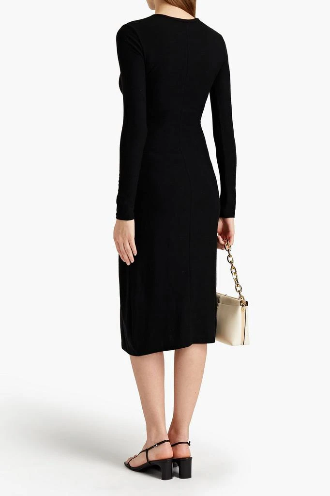 商品Vince|Wrap-effect Lyocell-blend jersey midi dress,价格¥557,第3张图片详细描述