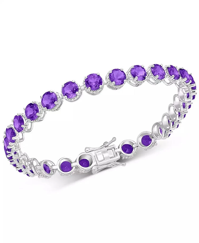 商品Macy's|Amethyst Tennis Bracelet (12-3/4 ct. t.w.) in Sterling Silver (Also in Garnet, Sky Blue Topaz, & Citrine),价格¥1571,第1张图片