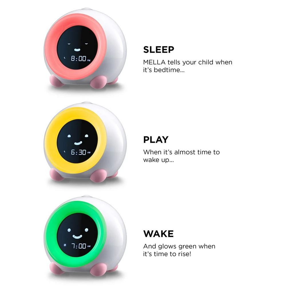 商品LittleHippo|Mella Sleep Trainer, Alarm Clock & Night Light,价格¥150,第5张图片详细描述