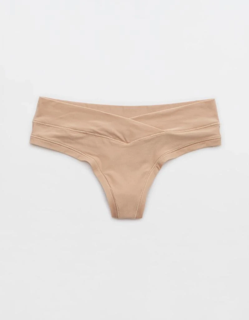 商品Aerie|Aerie Real Me Crossover Thong Underwear,价格¥68,第1张图片