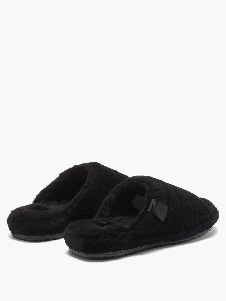 商品UGG|Fluff wool-blend and shearling slides,价格¥810,第6张图片详细描述