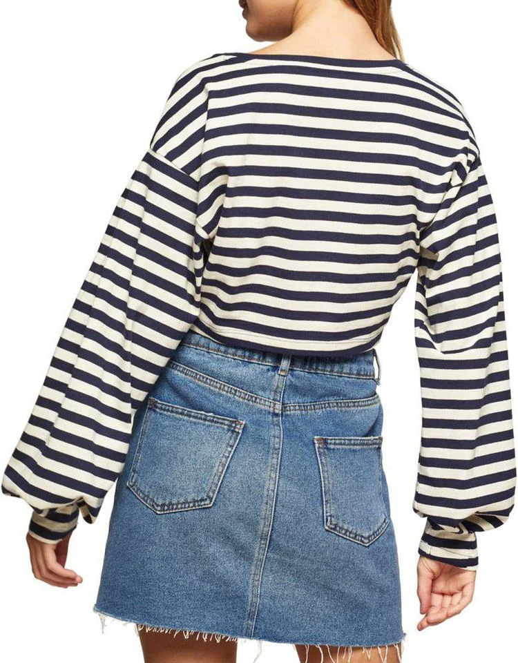 商品Miss Selfridge|Stripe Cotton Sweatshirt,价格¥181,第3张图片详细描述