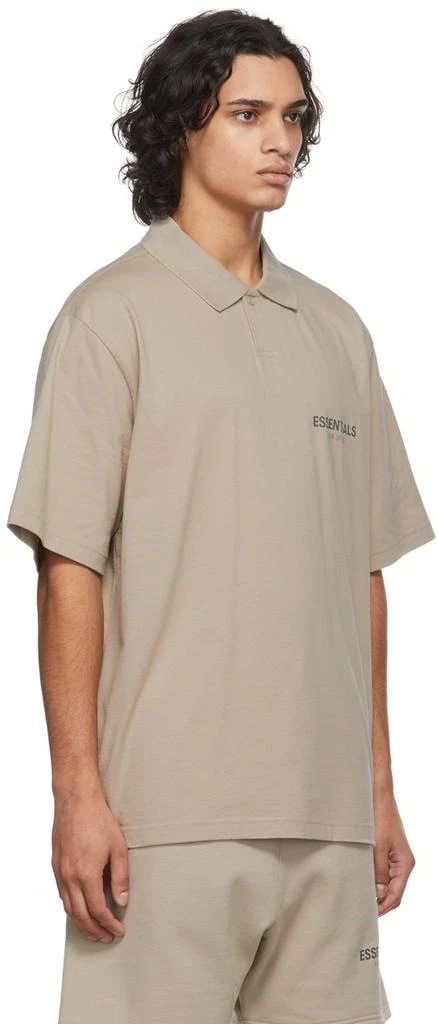 商品Essentials|SSENSE Exclusive Tan Jersey Polo,价格¥495,第2张图片详细描述