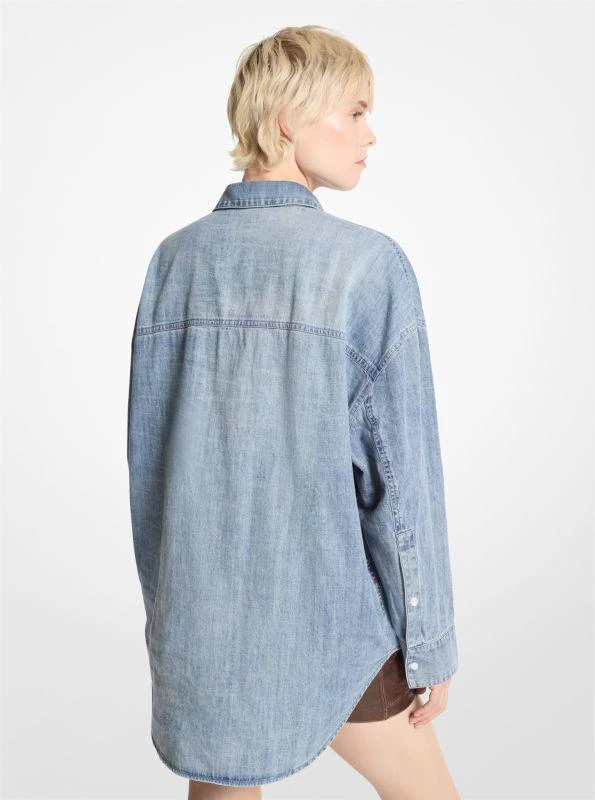 商品Michael Kors|Oversized Chambray Shirt,价格¥453,第3张图片详细描述