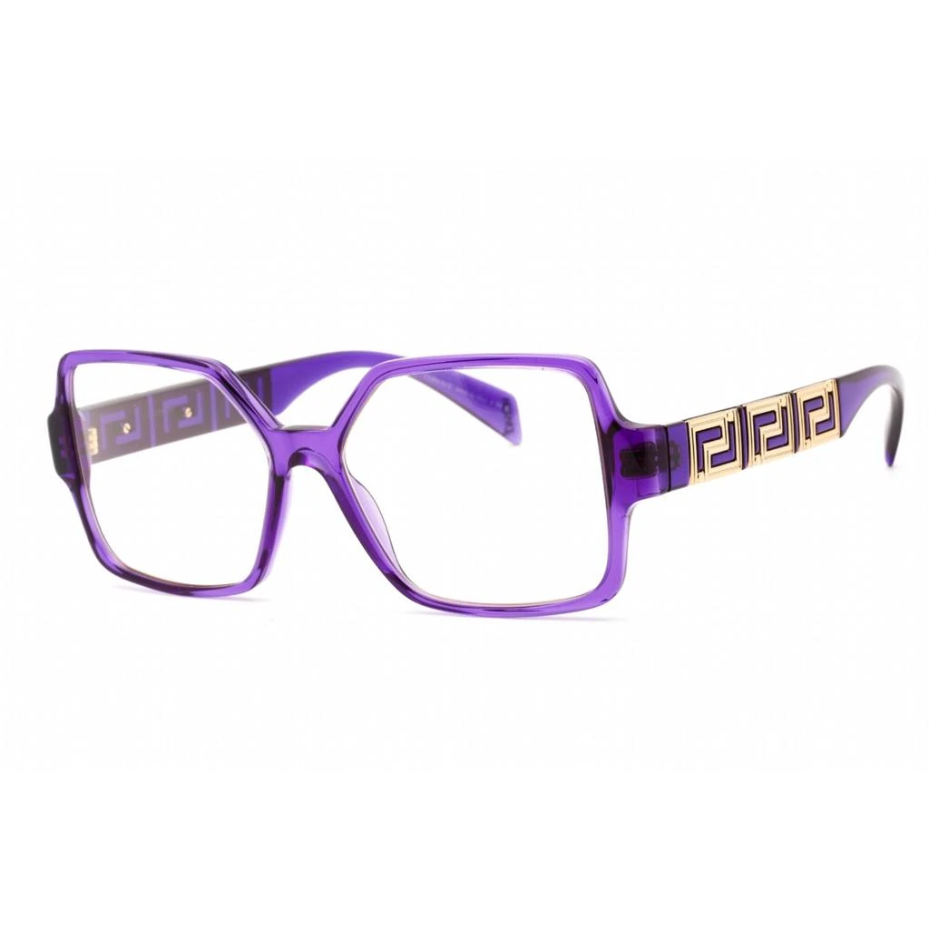 商品Versace|Versace Women's Eyeglasses - Transparent Violet Plastic Frame, 55 mm | 0VE3337 5408,价格¥1037,第1张图片