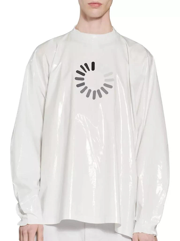 商品Balenciaga|Loading Error Misplaced Neckline Long Sleeve T-Shirt Oversized,价格¥10045,第5张图片详细描述