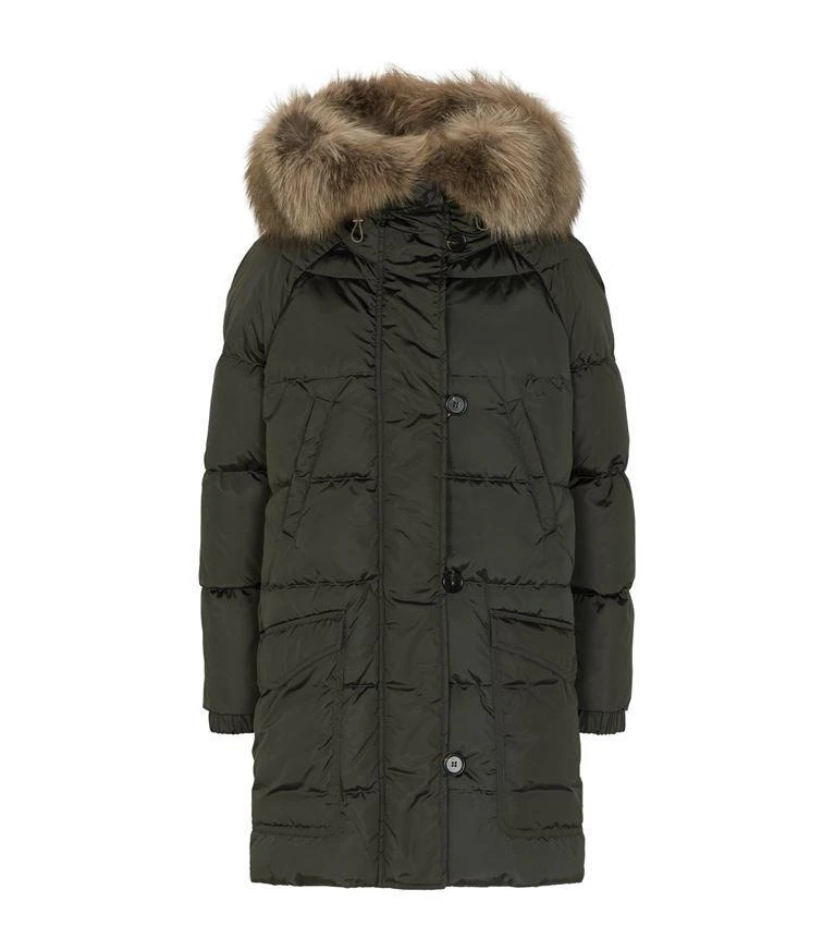 商品Max Mara|Reversible Fox Fur Trim Coat,价格¥8281,第1张图片