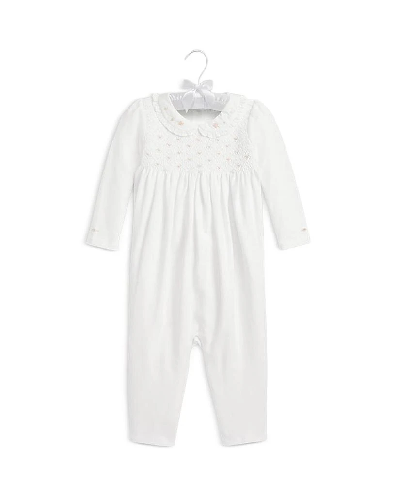 商品Ralph Lauren|Girls' Smocked Coverall - Baby,价格¥529,第1张图片