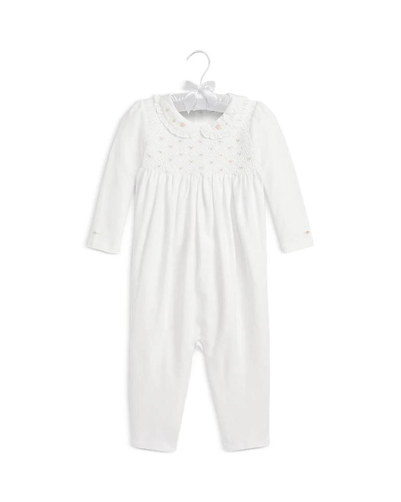 商品Ralph Lauren|Girls' Smocked Coverall - Baby,价格¥707,第1张图片