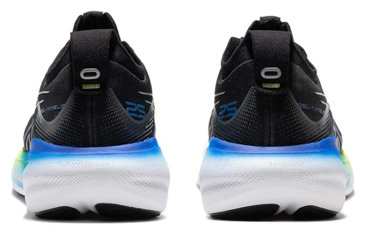商品[国内直发] Asics|GEL-Nimbus 25 舒适 运动 织物合成革减震防滑透气回弹 低帮 休闲跑步鞋 男款 黑黄蓝 2E宽,价格¥1321,第5张图片详细描述