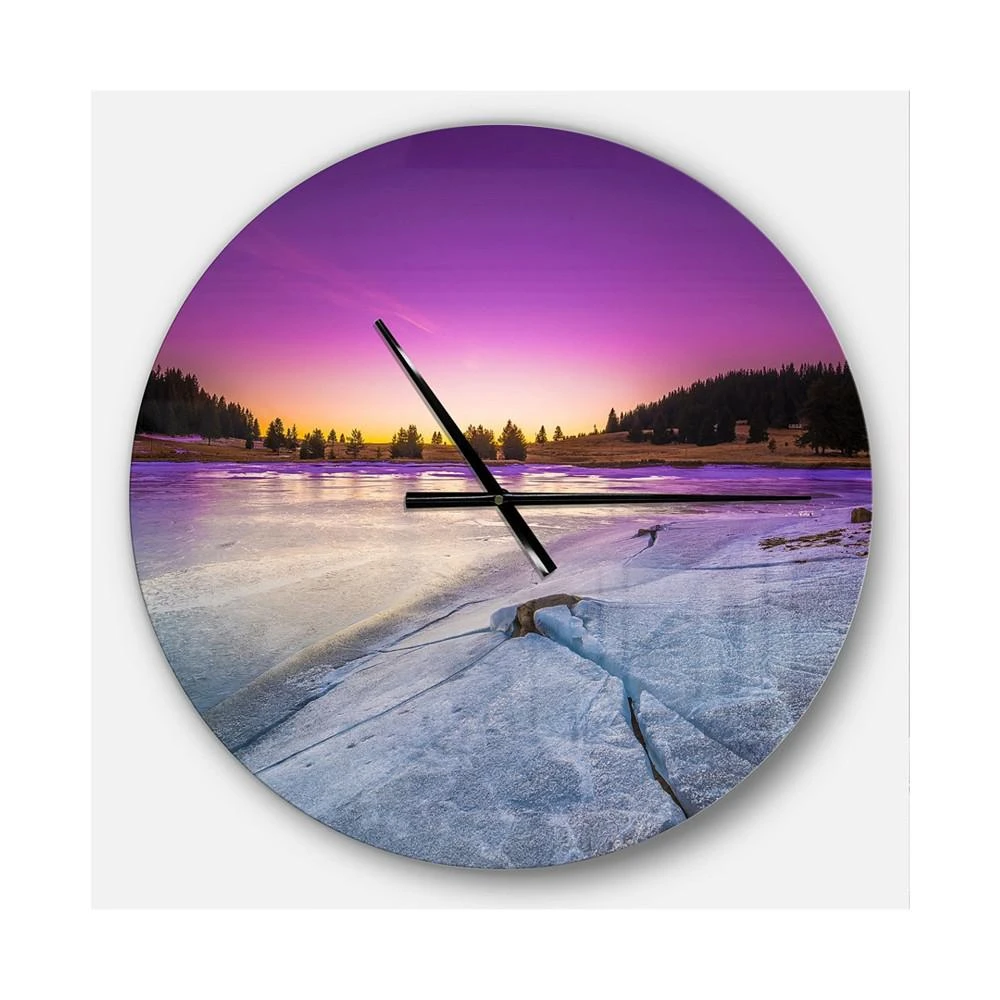 商品Design Art|Designart Oversized Landscapes Round Metal Wall Clock,价格¥1221,第1张图片