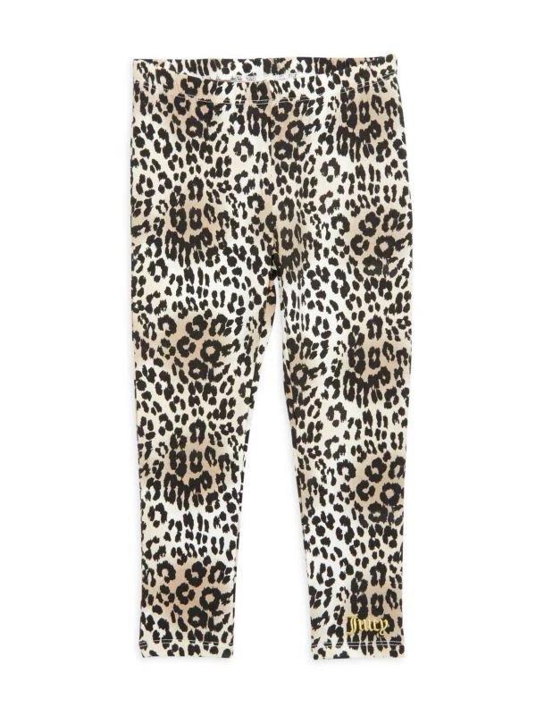 商品Juicy Couture|Little Girl’s 2-Piece Faux Shearling Pullover & Leopard Print Leggings Set,价格¥168,第3张图片详细描述