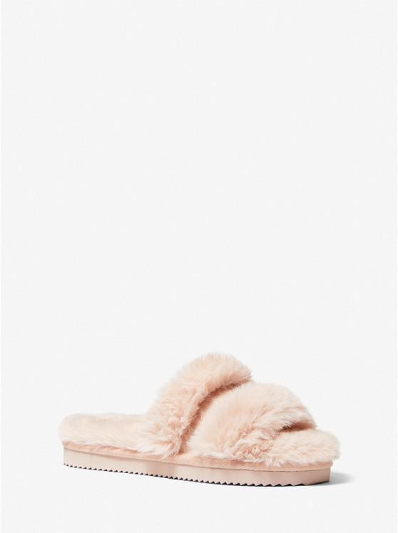 商品Michael Kors|Scarlett Faux Fur Slide Sandal,价格¥556,第1张图片