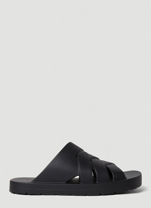 商品Bottega Veneta|Plat Sandals in Black,价格¥3785,第1张图片