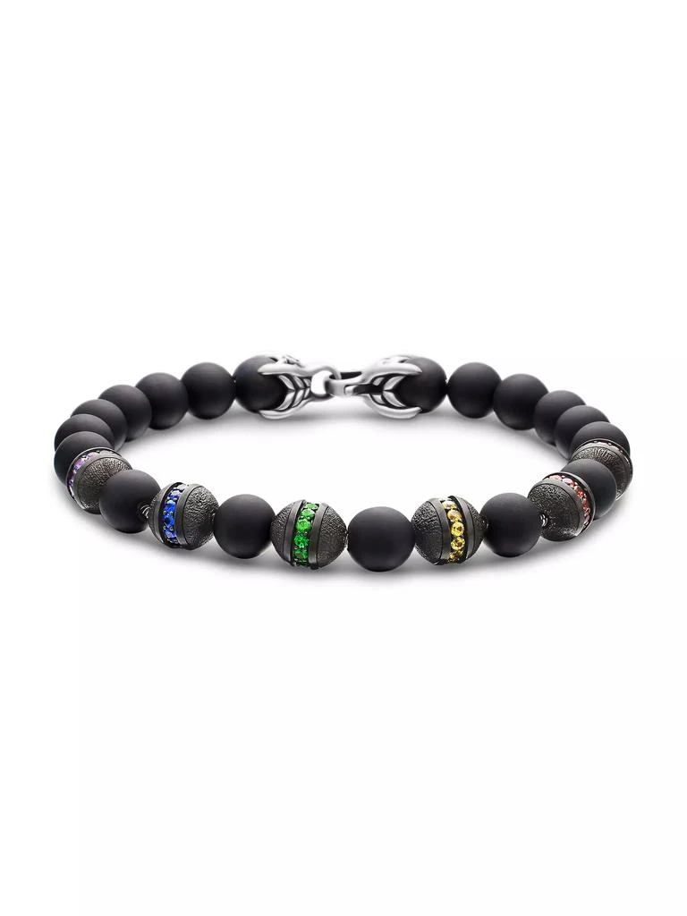 商品David Yurman|Spiritual Beads Rainbow Bracelet in Sterling Silver,价格¥21077,第1张图片