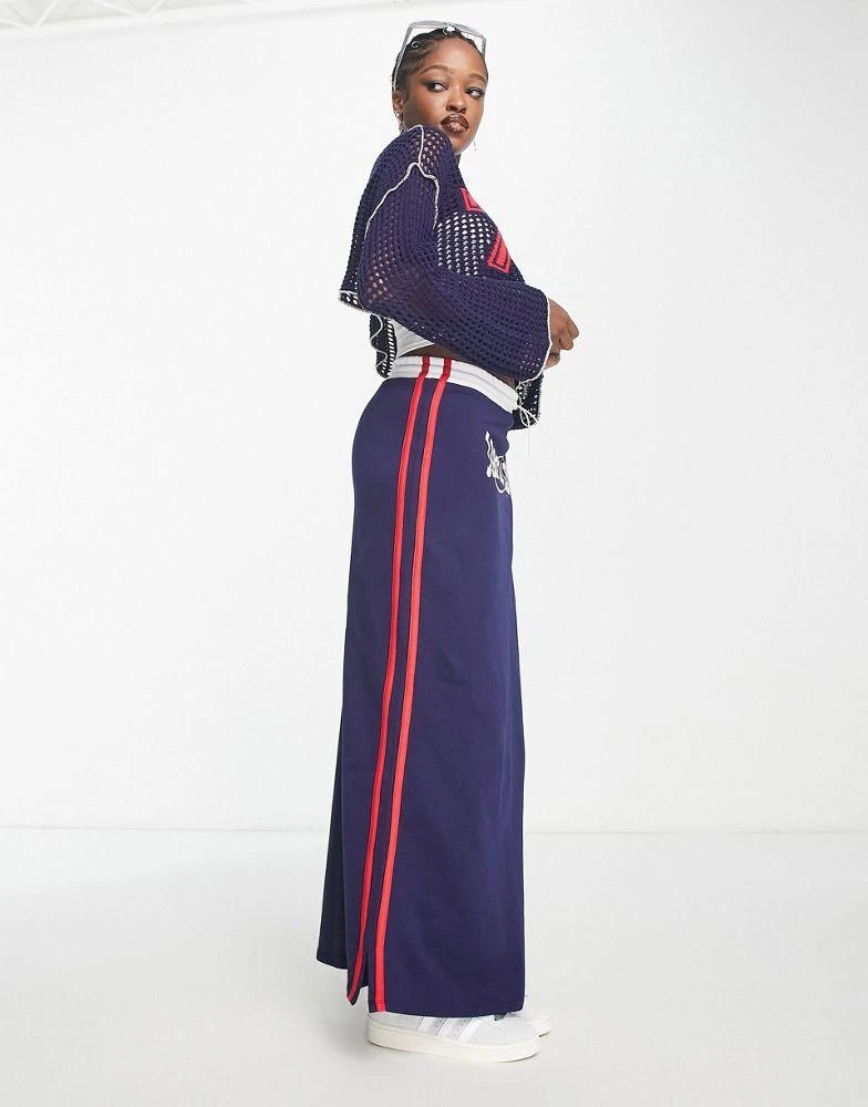商品Jaded London|Jaded London elasticated waist sporty midi skirt in navy,价格¥464,第1张图片