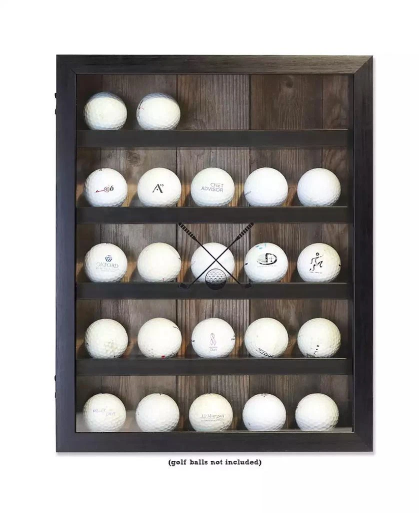 商品Lawrence Frames|Golf Ball Shadow Box Display Case - Holds 25 Logo Balls, 11" x 14",价格¥396,第1张图片