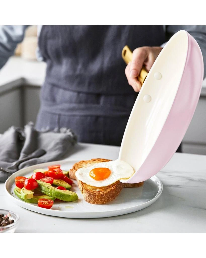 商品Greenpan|GreenPan Reserve Blush Non Stick Hard-Anodized Aluminum 2 Pieces Frying Pan Set,价格¥790,第2张图片详细描述