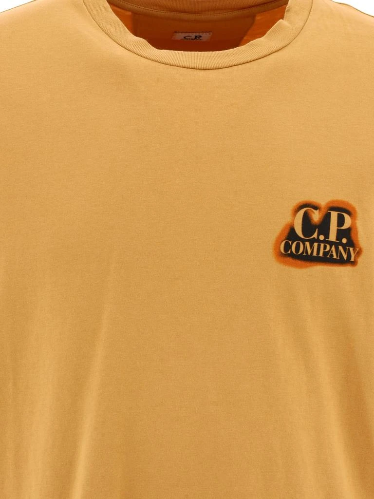 商品C.P. Company|T-Shirt Con Logo E Stampa T-Shirts Orange,价格¥777,第3张图片详细描述