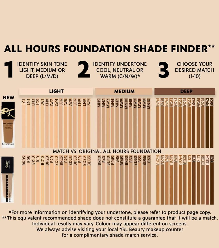 商品Yves Saint Laurent|All Hours Foundation - NEW,价格¥424,第5张图片详细描述