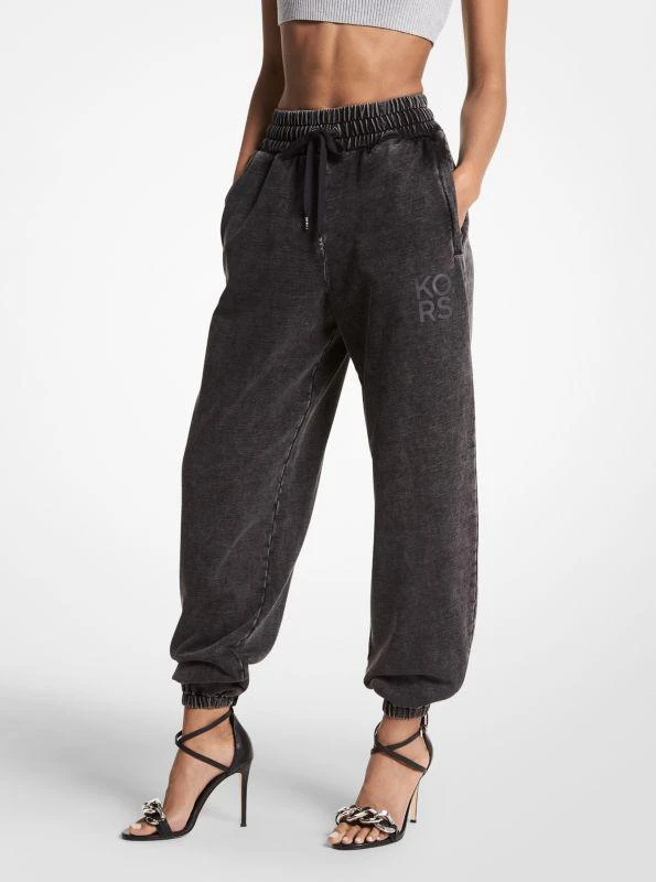 商品Michael Kors|Oversized Acid Wash Cotton Terry Joggers,价格¥1050,第1张图片