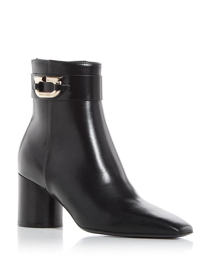 商品Salvatore Ferragamo|Women's Placida Block Heel Booties,价格¥3119,第1张图片