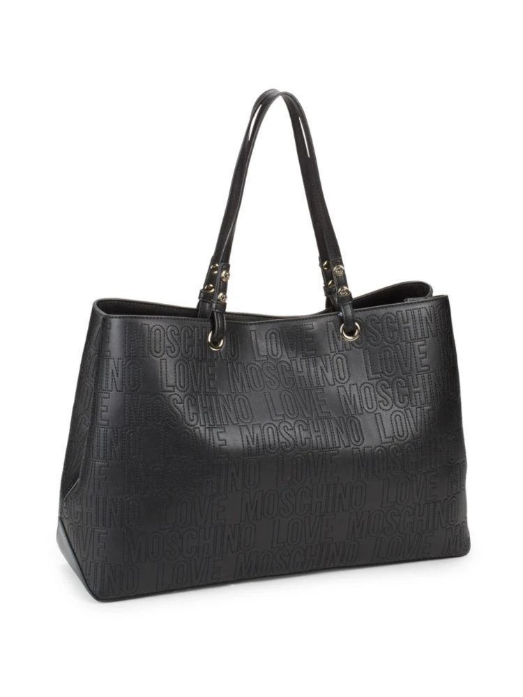 商品Moschino|Faux Leather Tote,价格¥1337,第4张图片详细描述