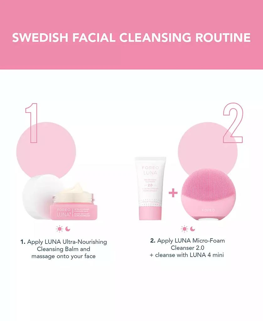 商品Foreo|Swedish Skincare Essentials Luna 4 mini Set,价格¥1040,第4张图片详细描述