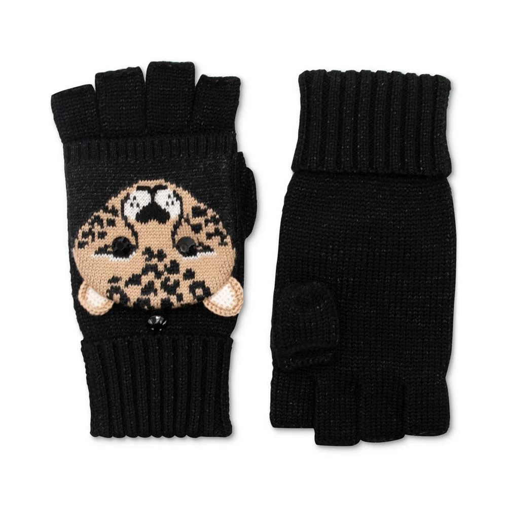 商品Kate Spade|Women's Leopard-Face Flip-Top Wool Mittens,价格¥677,第1张图片