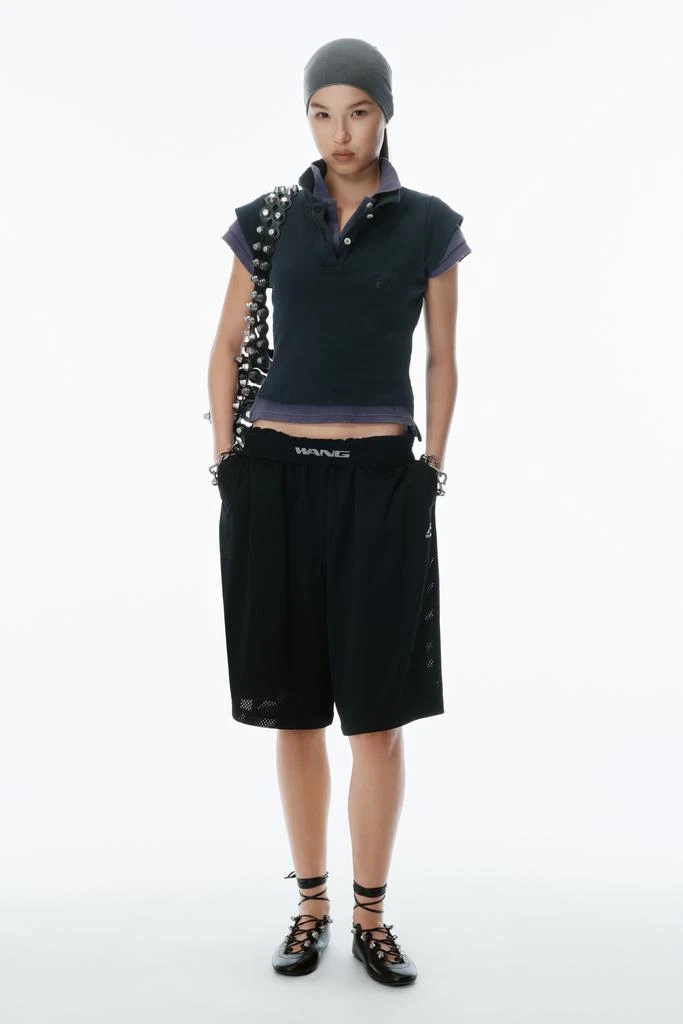 商品Alexander Wang|Layered Shrunken Polo,价格¥1449,第4张图片详细描述