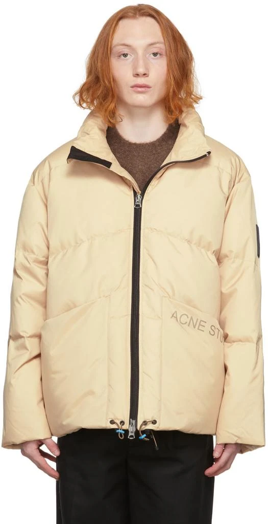 商品Acne Studios|Beige Down Jacket,价格¥3912,第1张图片