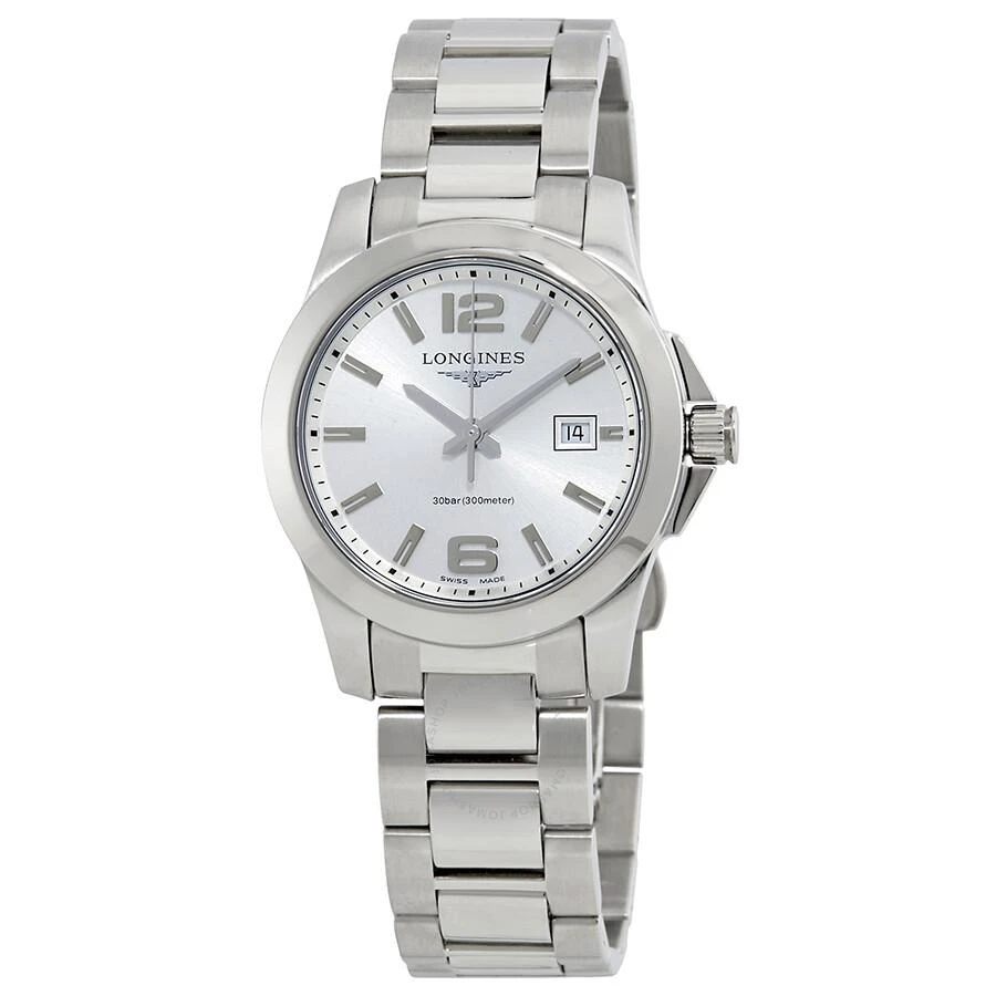 商品Longines|Conquest Silver Dial Ladies 29.50 mm Watch L33764766,价格¥4431,第1张图片