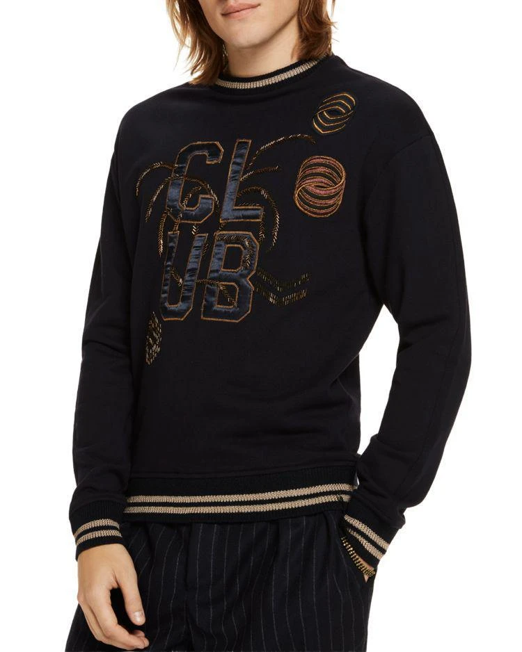 商品Scotch & Soda|Embroidered Crewneck Sweater,价格¥651,第4张图片详细描述