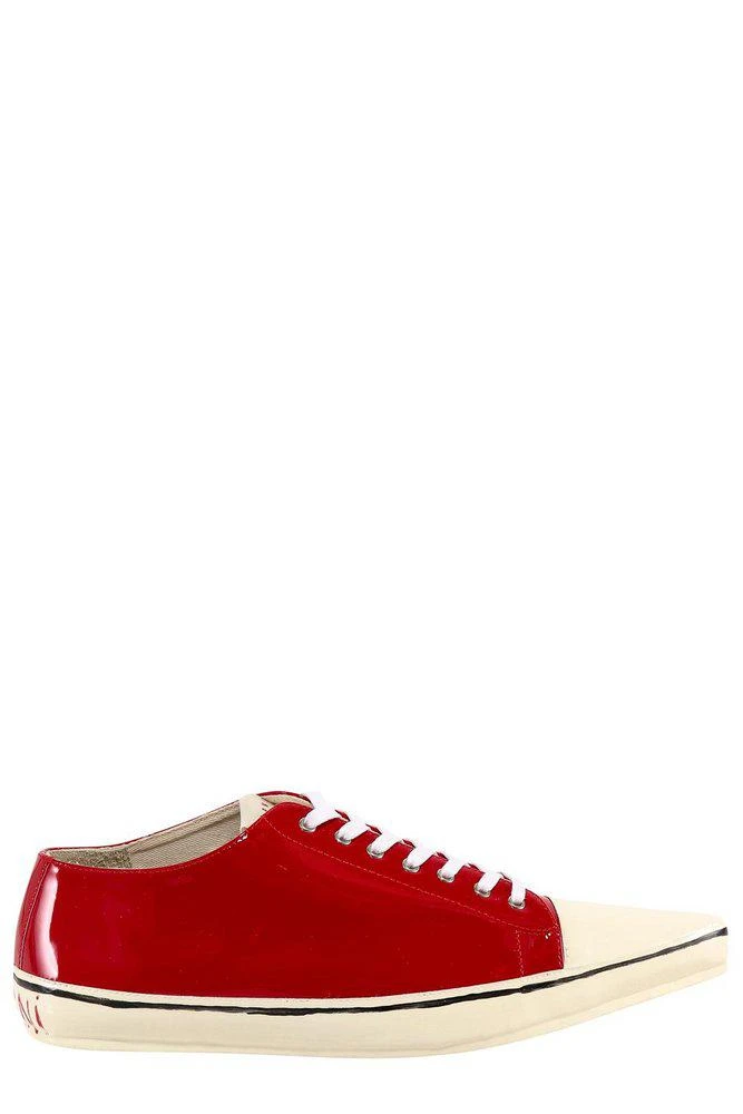 商品Marni|Marni Logo Print Pointed-Toe Sneakers,价格¥3904,第1张图片