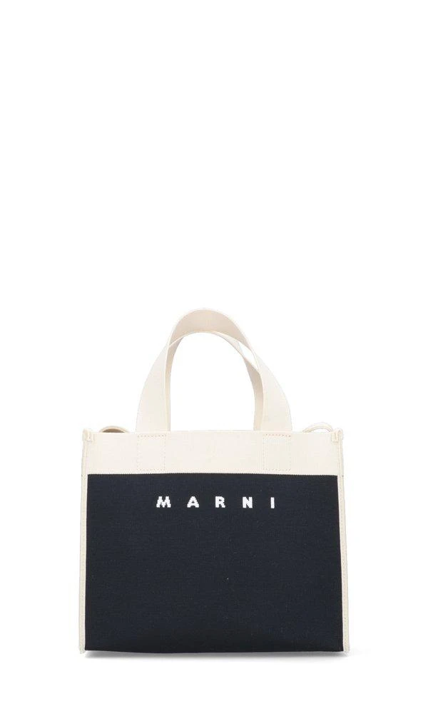 商品Marni|Marni Logo Jacquard Colour-Block Small Tote Bag,价格¥3879,第1张图片