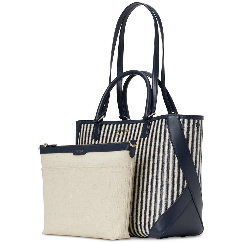 Buddie Striped Straw Small Tote 商品