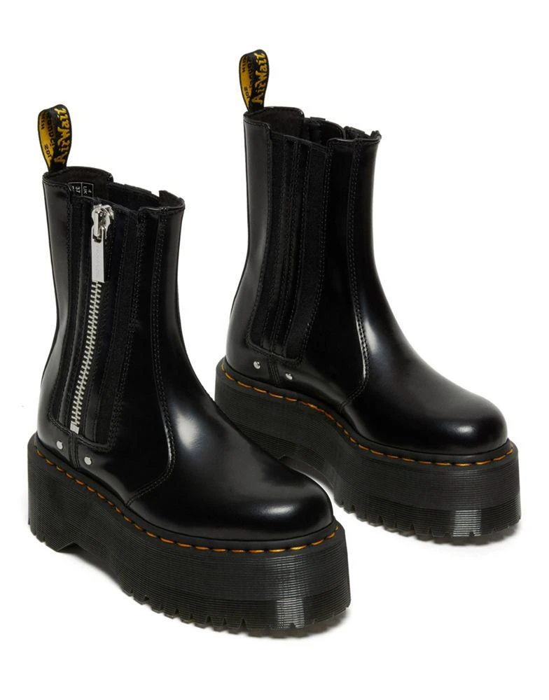 商品Dr. Martens|Dr Martens 2976 Max flatform ankle boot with zip in black,价格¥1364,第2张图片详细描述