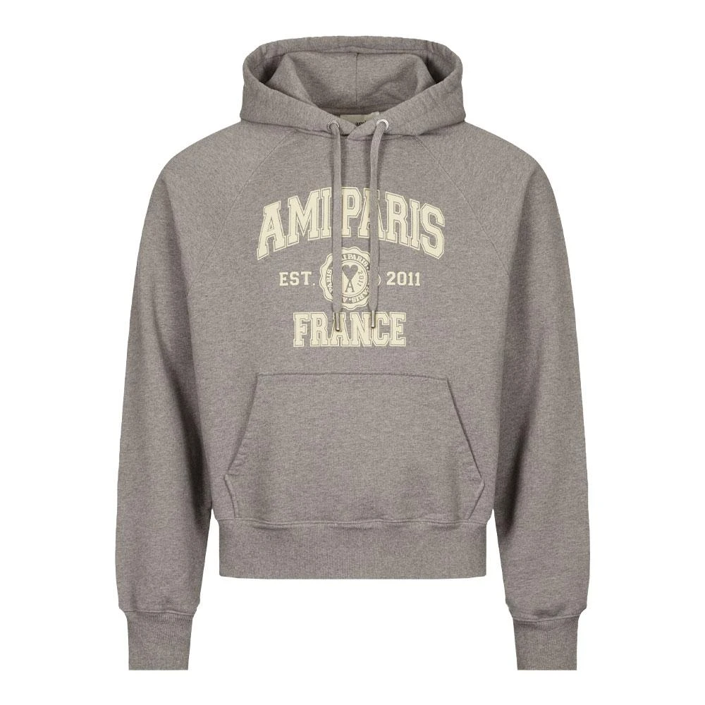 商品AMI|Ami Paris France Hoodie - Heather Grey,价格¥1131,第1张图片