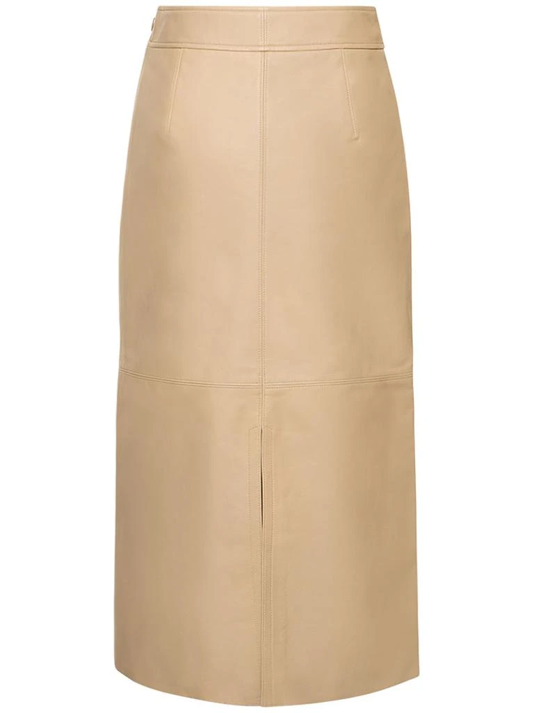 商品The Frankie Shop|Heather Leather Midi Pencil Skirt,价格¥2100,第4张图片详细描述