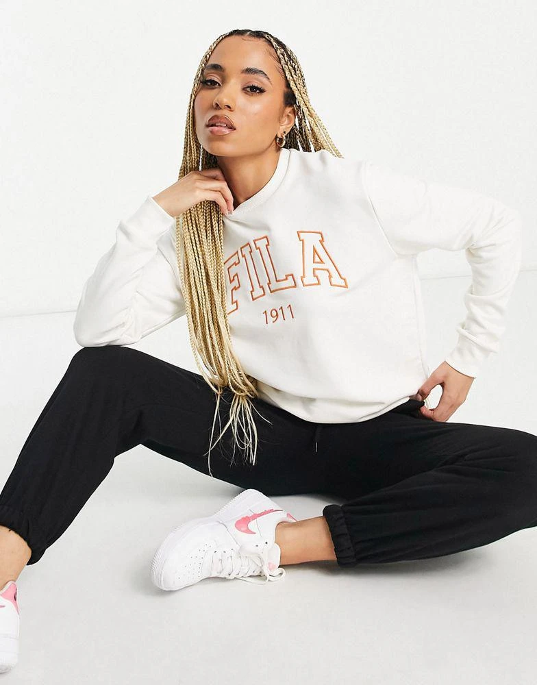 商品Fila|Fila varsity sweatshirt in white,价格¥317,第4张图片详细描述