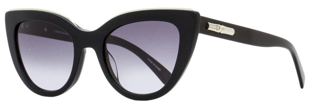 Longchamp Women's Cat Eye Sunglasses LO686S 001 Black 51mm商品第1张图片规格展示