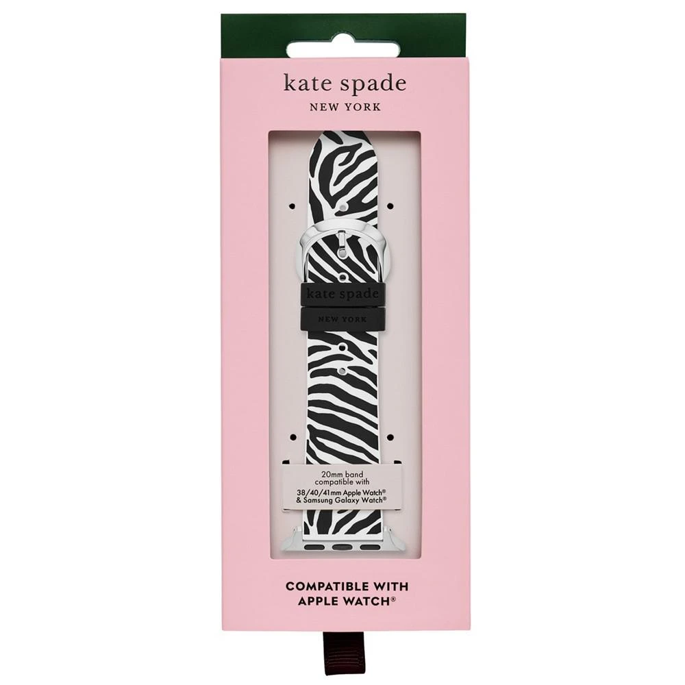 商品Kate Spade|Women's Zebra Print Silicone Band for Apple Watch, 38mm, 40mm, 41mm,价格¥511,第3张图片详细描述