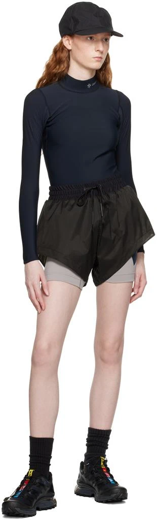 商品TEMPLA|Gray Bonded Shorts,价格¥501,第4张图片详细描述