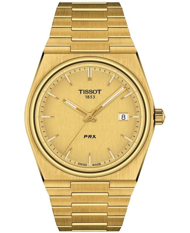 Tissot PRX Champagne Dial Gold-tone Steel Men's Watch T137.410.33.021.00商品第1张图片规格展示